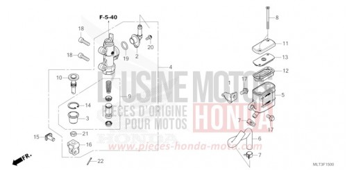 REAR BRAKE MASTER CYLINDER CB1000GTT de 2026